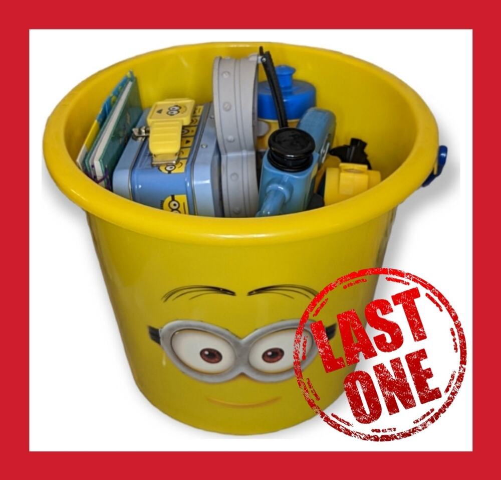 NWT, NWOT, EUC Illumination Minions Despicable Me Multi Toy Activity Bucket BNDL